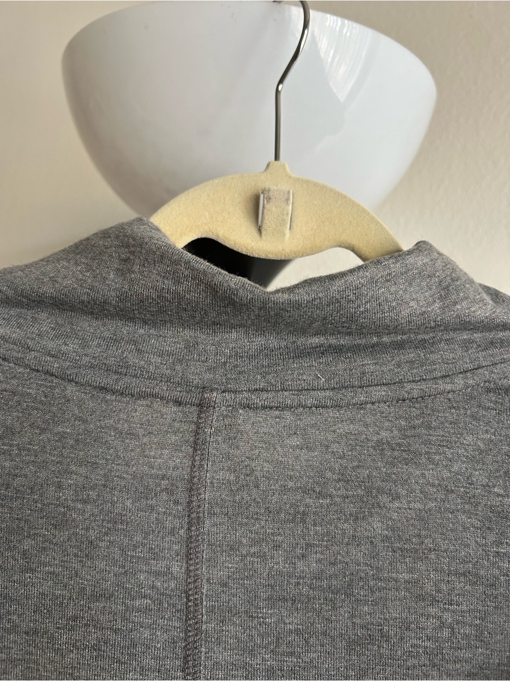 Gray Button-Accent Long Sleeve Top - Picture 7 of 8